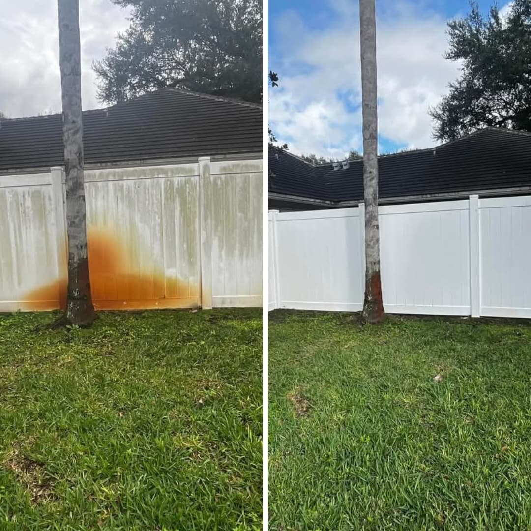 Rust removal before and after